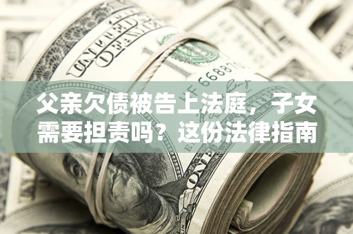 北京父亲欠债被告上法庭，子女需要担责吗？这份法律指南必须看完