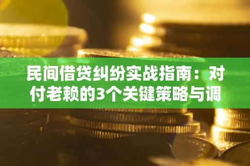 北京民间借贷纠纷实战指南：对付老赖的3个关键策略与调解盲区解析