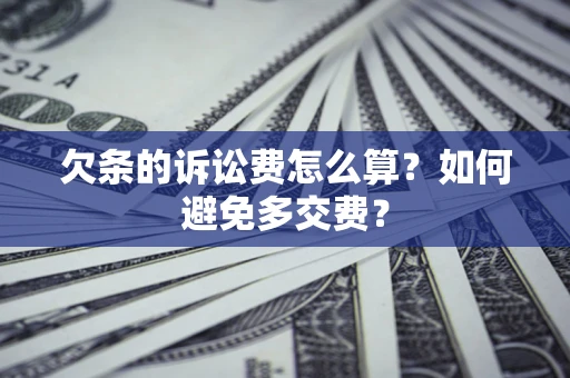 北京欠条的诉讼费怎么算？如何避免多交费？