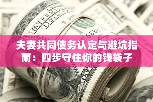 北京夫妻共同债务认定与避坑指南：四步守住你的钱袋子